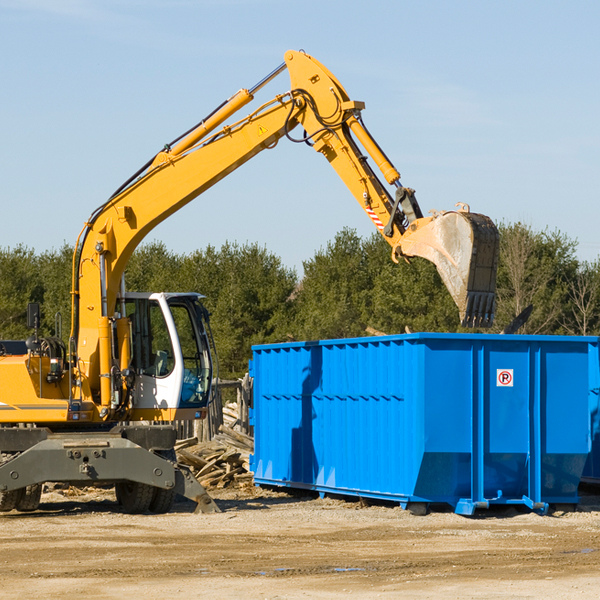 what size residential dumpster rentals are available in Woden TX